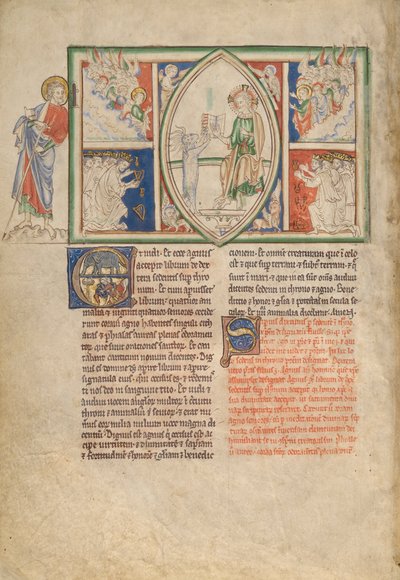 The Lamb Taking the Sealed Book and an Angel and the Elders Singing Praises by Unbekannt Unbekannt